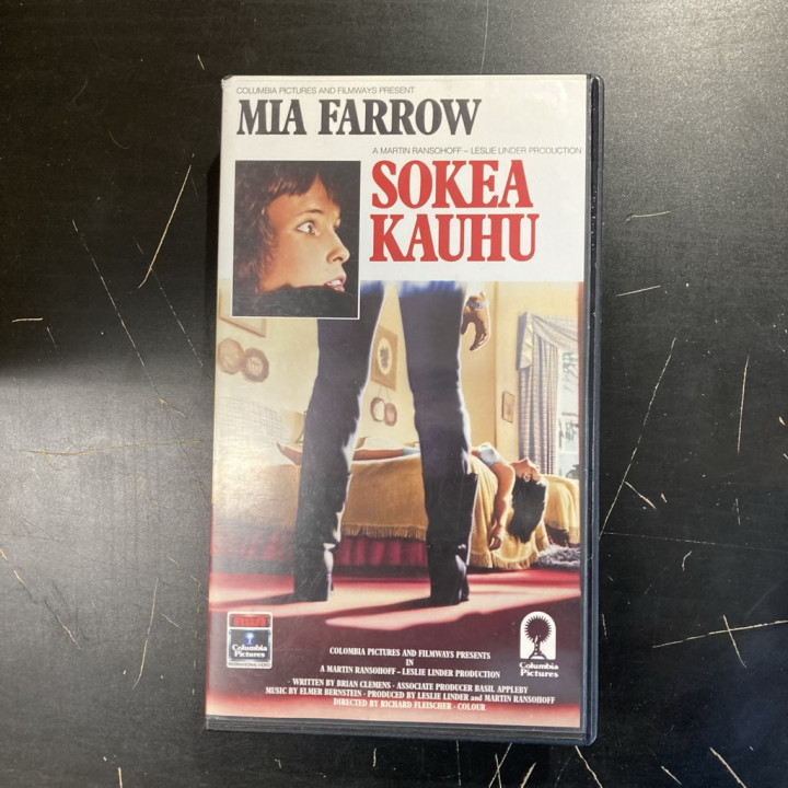 Sokea kauhu VHS (VG+/M-) -jännitys-